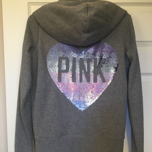 Pink zip up hoodie - Picture 2 of 3
